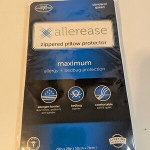 AllerEase Maximum Allergy + Bedbug Protection Zippered Pillow Protector